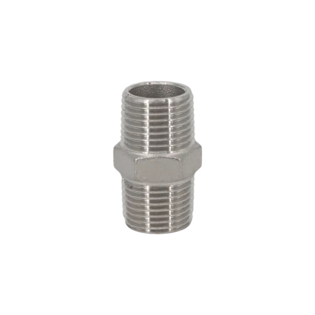 Ниппель резьбовой нержавеющий, AISI304 DN 6 (1/8"), (CF8), PN16