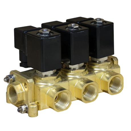 Клапан электромагнитный SMART SM88633 DN10 G1/2" 3хG1/2"