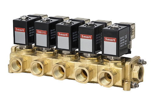 Клапан электромагнитный SMART SM88635 DN10 G1/2" 5хG1/2"