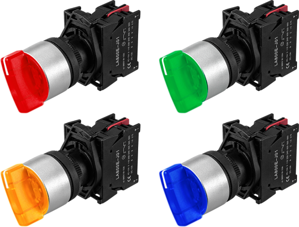 Переключатели 22 мм с подсветкой AR-LA800E-BLSM2 и -BLSL2